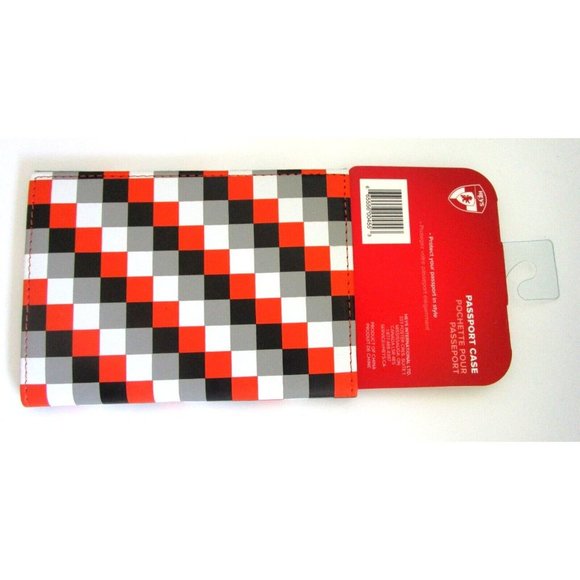 HEYS Luggage Brand Fashion Print Passport Case - Checker Style - New with Tags - Picture 4 of 9